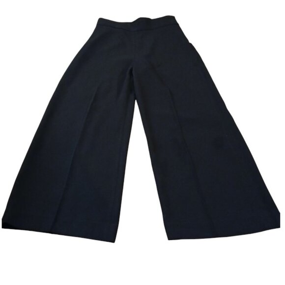 NWOT ZARA Black High Waist Wide Leg Dress Trousers Size S - Picture 3 of 11